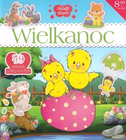 Wielkanoc. Naklejki z brokatem [KSIĄŻKA]