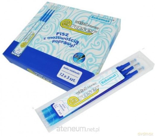 Wkład ścieralny Eraser niebieski 3 szt