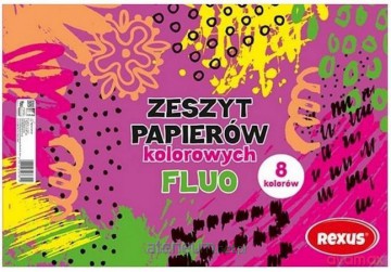 Wycinanka kredowana fluo A4/8K (5 szt)