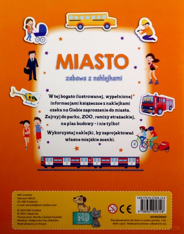 Zabawa z naklejkami. Miasto [KSIĄŻKA]