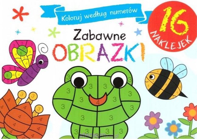 Zabawne obrazki. Koloruj według numerów [KSIĄŻKA]