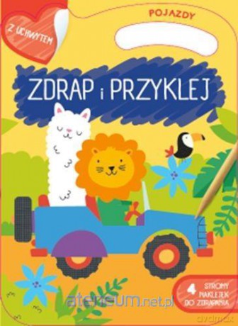 Zdrapywanki z rączką. Pojazdy [KSIĄŻKA]