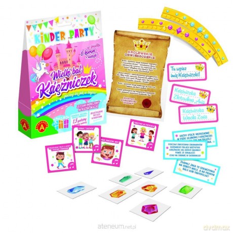 Zestaw Kinder Party Wielki Bal Księżniczek ALEX [GRA]
