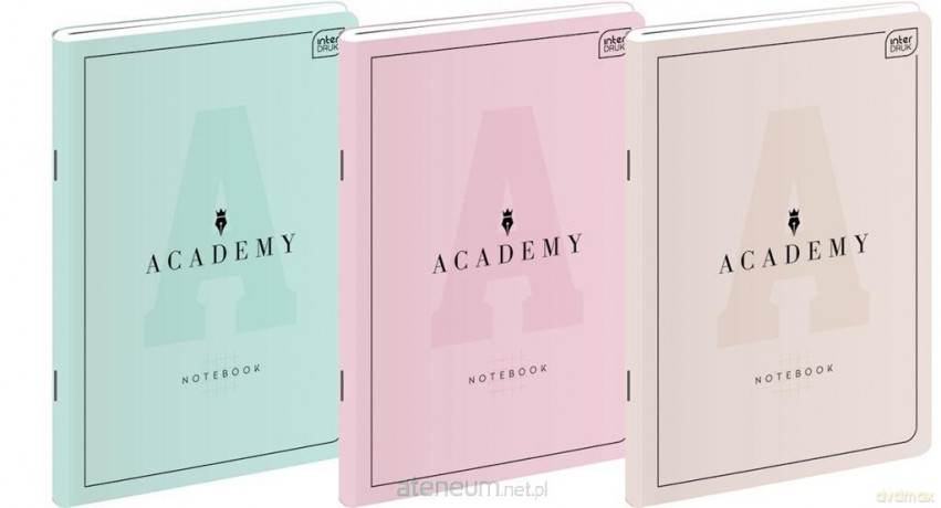 Zeszyt A4/60K kratka Academy Pastel (5 szt)