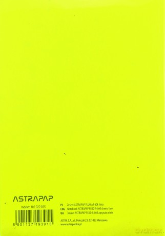 Zeszyt A4/60K linia Fluo