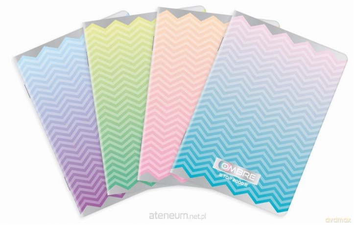 Zeszyt A4/60K linia Ombre Powder pastel (5 szt)