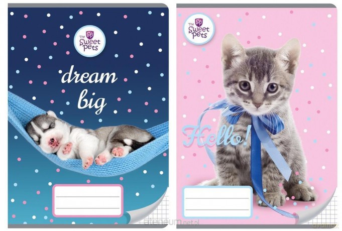 Zeszyt A5/16K kratka The Sweet Pets (20 szt)