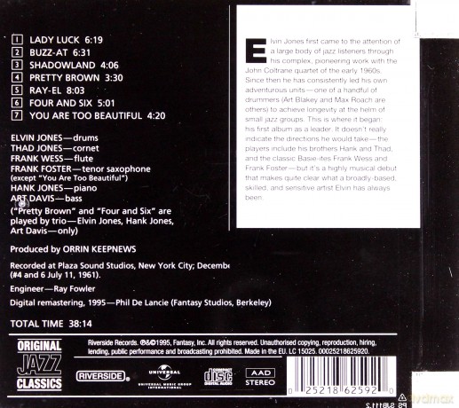 Elvin Jones: Elvin! [CD]