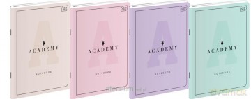 Zeszyt A5/60K kratka Academy Pastel (10 szt)