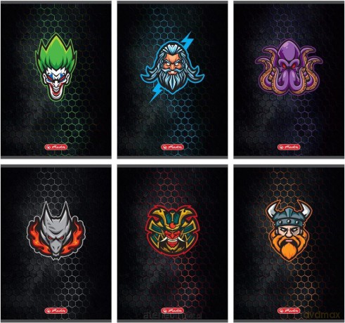 Zeszyt A5/60K kratka Game Avatars (5 szt)