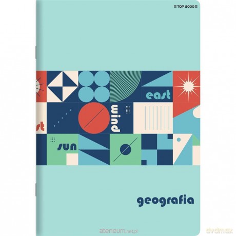 Zeszyt A5/60K kratka Geografia (10 szt) TOP2000