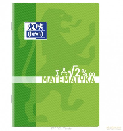 Zeszyt A5/60K kratka Matematyka (5 szt) OXFORD