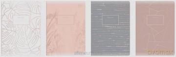 Zeszyt A5/60K kratka Metallic Rose Gold (10 szt)