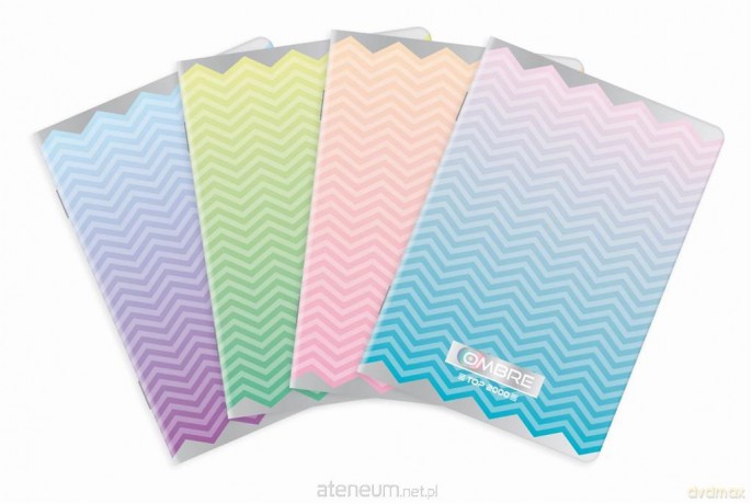 Zeszyt A5/60K kratka Ombre Powder pastel (10 szt)