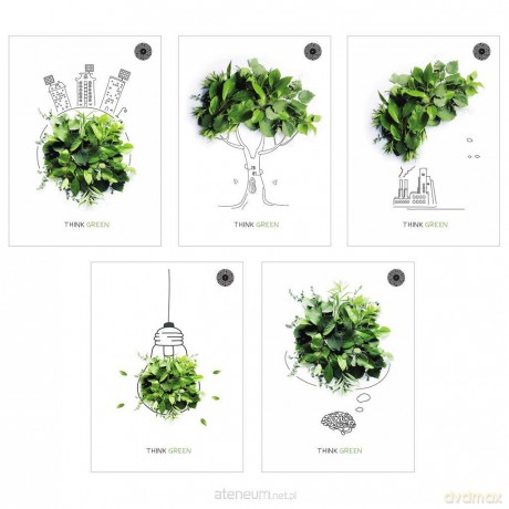 Zeszyt A5/60K kratka Think Green (10 szt)