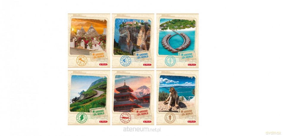 Zeszyt A5/60K linia Around The World (5 szt)