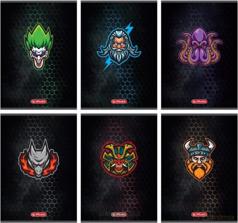 Zeszyt A5/60K linia Game Avatars (5 szt)