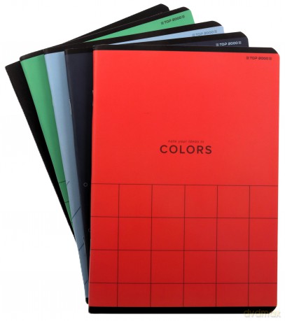 Zeszyt A5/80K kratka Colors mix (5 szt)