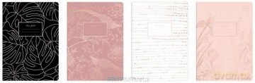 Zeszyt A5/80K kratka Metallic Rose Gold (10 szt)