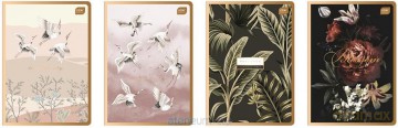 Zeszyt A5/80K kratka Metallic Satin Gold (10 szt)