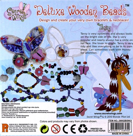 Koraliki Biżuteria Secret Wings Deluxe 160 Elem. Wróżka Tansy Pudełko [ZABAWKA]