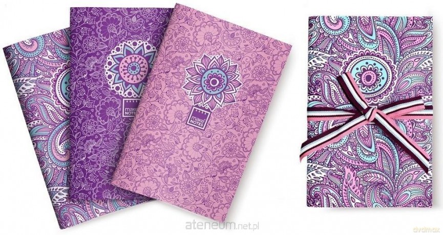 Zeszyt A6/32K gładki Purple&Pale (3 szt)