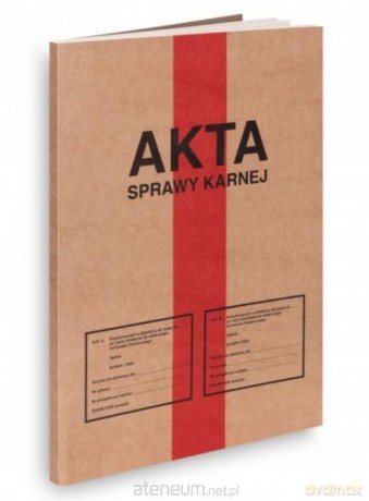 Zeszyt B5 Akta sprawy karnej