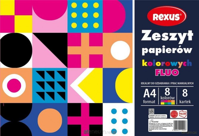 Zeszyt papierów kolor. fluo A4/8K (10 szt)