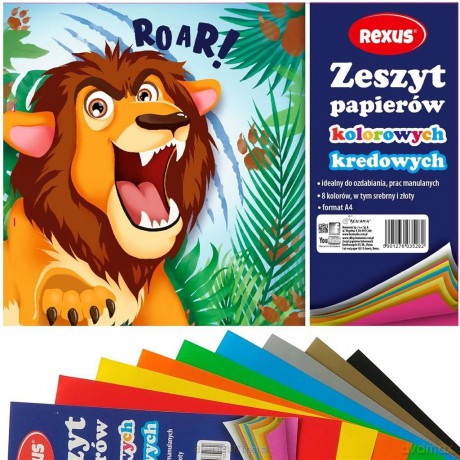 Zeszyt papierów kolor. kred. A4/8K (10 szt)