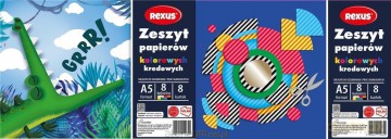 Zeszyt papierów kolor. kredowanych A5/8K (10 szt)