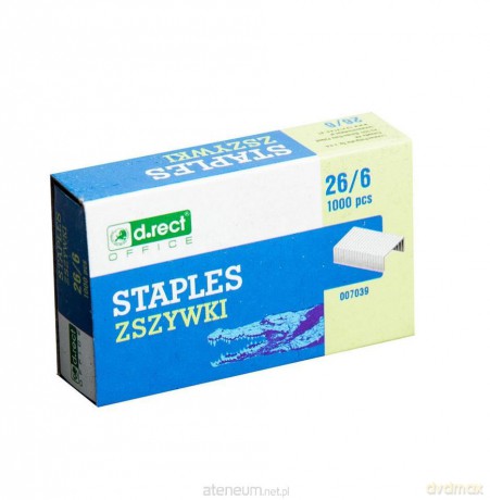 Zszywki 26/6 1000 sztuk