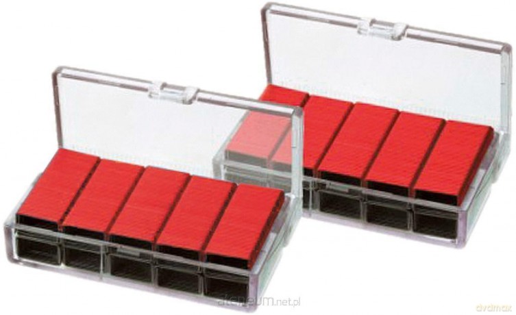 Zszywki nr 10 x 1000 szt czerwone KANGARO