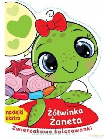 Zwierzakowe kolorowanki. Żółwinka Żaneta [KSIĄŻKA]