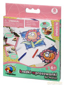 Kredki-Wprasowanki 8 Szt. [ZABAWKA]