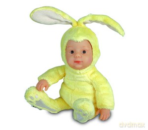 Lalka Anne Geddes Siedzący Króliczek Waniliowy 9" [ZABAWKA]