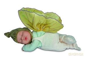 Lalka Anne Geddes Śpiąca Wróżka Gnom 9" [ZABAWKA]