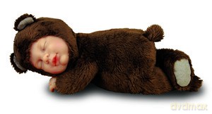 Lalka Anne Geddes Śpiący Misiaczek 9" [ZABAWKA]
