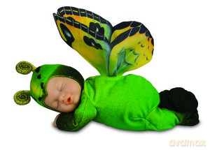 Lalka Anne Geddes Śpiący Motylek 12" [ZABAWKA]