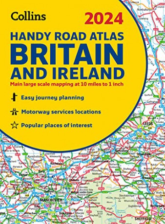 Britain/Ireland Handy Road Atlas A5 2024 - Collins Maps [KSIĄŻKA]
