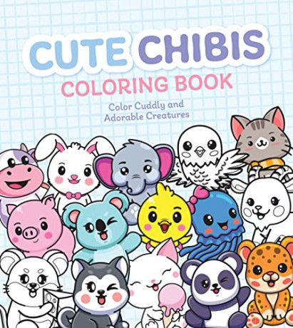 Cute Chibis Coloring Book - Editors of Chartwell Books [KSIĄŻKA]