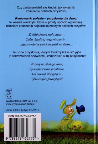 Rymowanki polskie. Przysłowia dla dzieci - Strzemińska-Więckowiak Dorota [KSIĄŻKA]