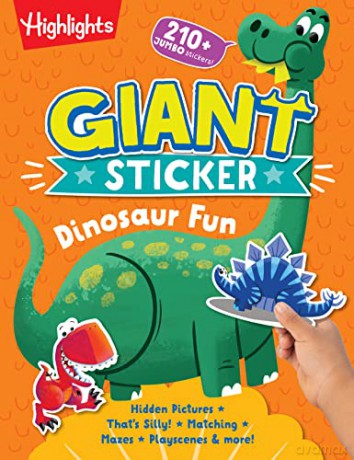 Giant Sticker Dinosaur Fun - Highlights [KSIĄŻKA]