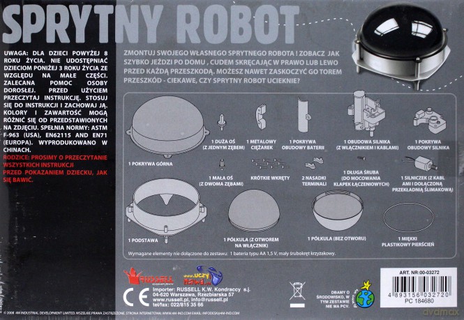 Sprytny ROBOT do samodzienego montażu i sterowania [ZABAWKA]