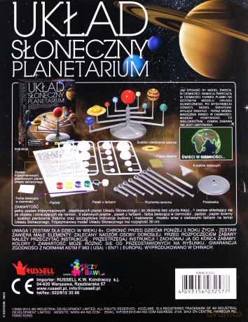 Układ Słoneczny. Model planetarium [ZABAWKA]