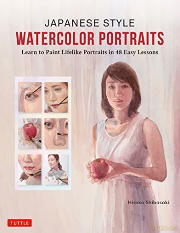 Japanese Style Watercolor Portraits - Hiroko Shibasaki [KSIĄŻKA]