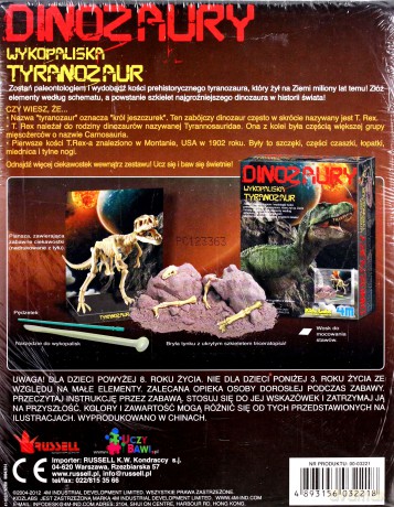 Wykopaliska - T. Rex Zostań paleontologiem [ZABAWKA]