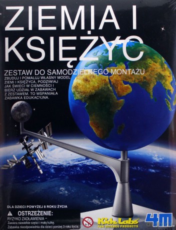 Ziemia i Księżyc. Zestaw do samodzielnego montażu [ZABAWKA]