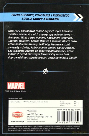 Marvel Avengers. Pierwsze Starcie [KSIĄŻKA]