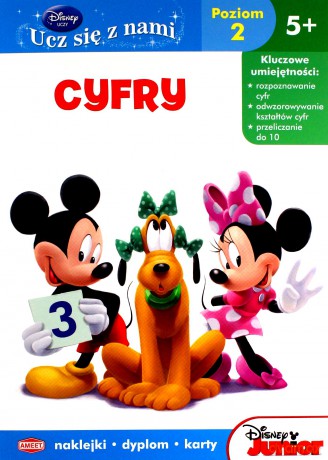 Klub Przyjaciół Myszki Miki. Cyfry. Poziom 2, Od 5 Lat (Disney) [KSIĄŻKA]