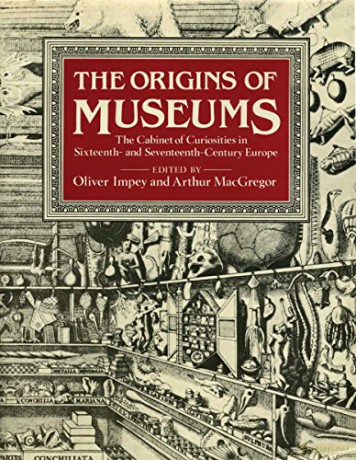 Origins Of Museums The - Edited by Arthur Macgregor [KSIĄŻKA]